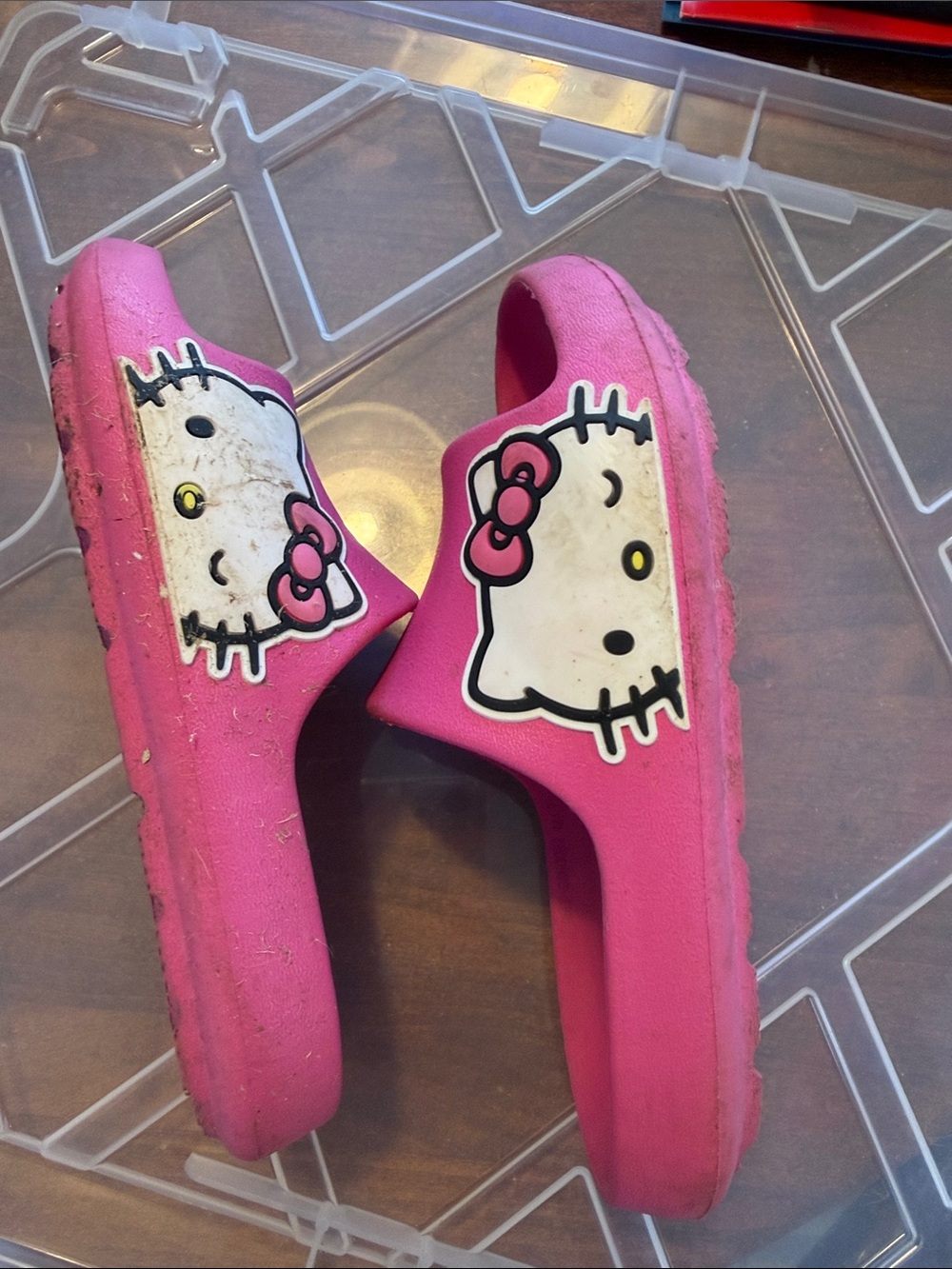 Hello Kitty Pink Kids Slide Sandals with Character Graphic